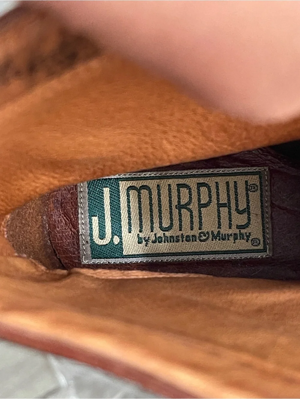 Johnston Murphy Made In Italy Leather Brown Mens Boots US 8.5 M